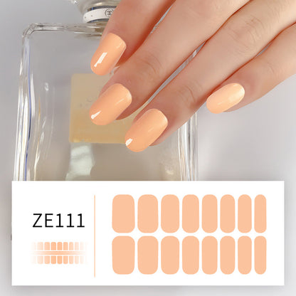 Solid Color Nail Stickers Adhesive For Pregnant Women