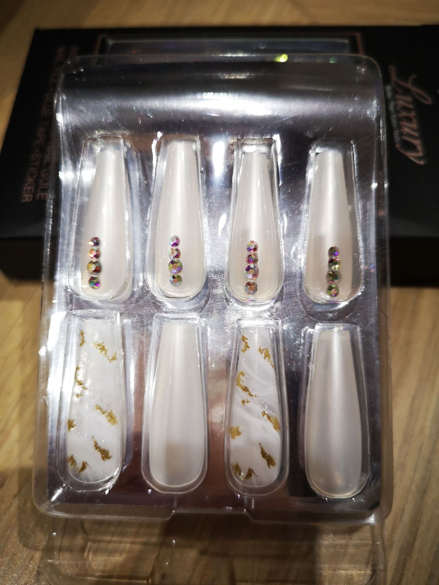 Finished Nail Beauty Long Ballet Nail Stickers 30 Pieces Delivery Tool For Free