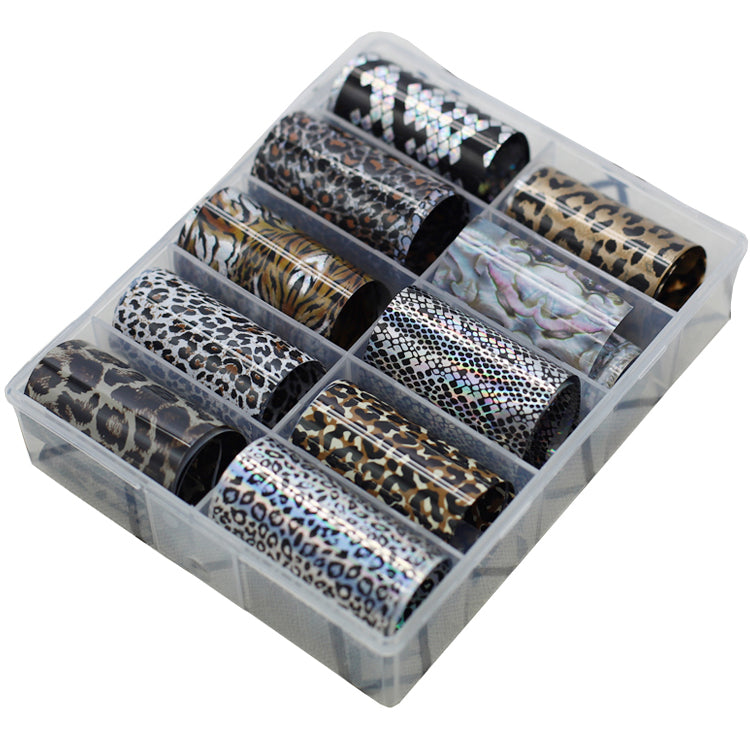 Star Net Red Nail Sticker Gold Foil Decoration Fragment Sticker