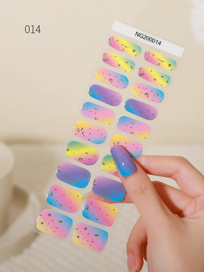 Nail Stickers Gel UV Polish Finished Wearable Phototherapy 3d Nail Patch Detachable