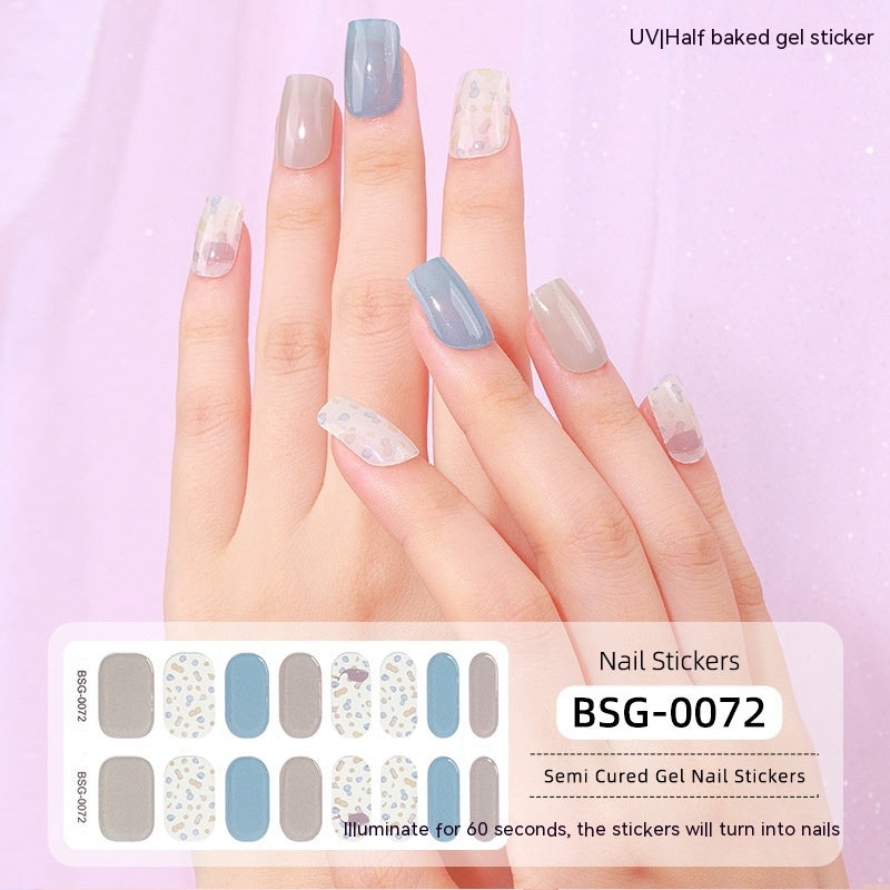 Semi-curing Gel Nail Sticker Gel Beauty