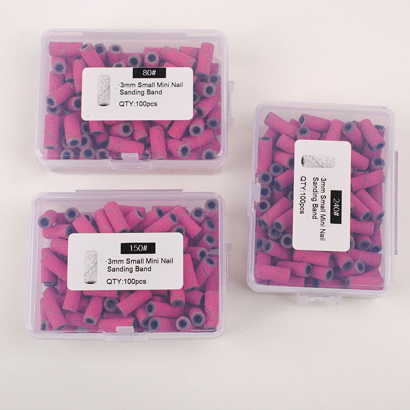 3mm Color Mini Nail Polishing Exfoliating Sand Ring