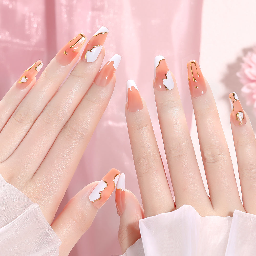 Fake Nail Patches Hand Wearing Art