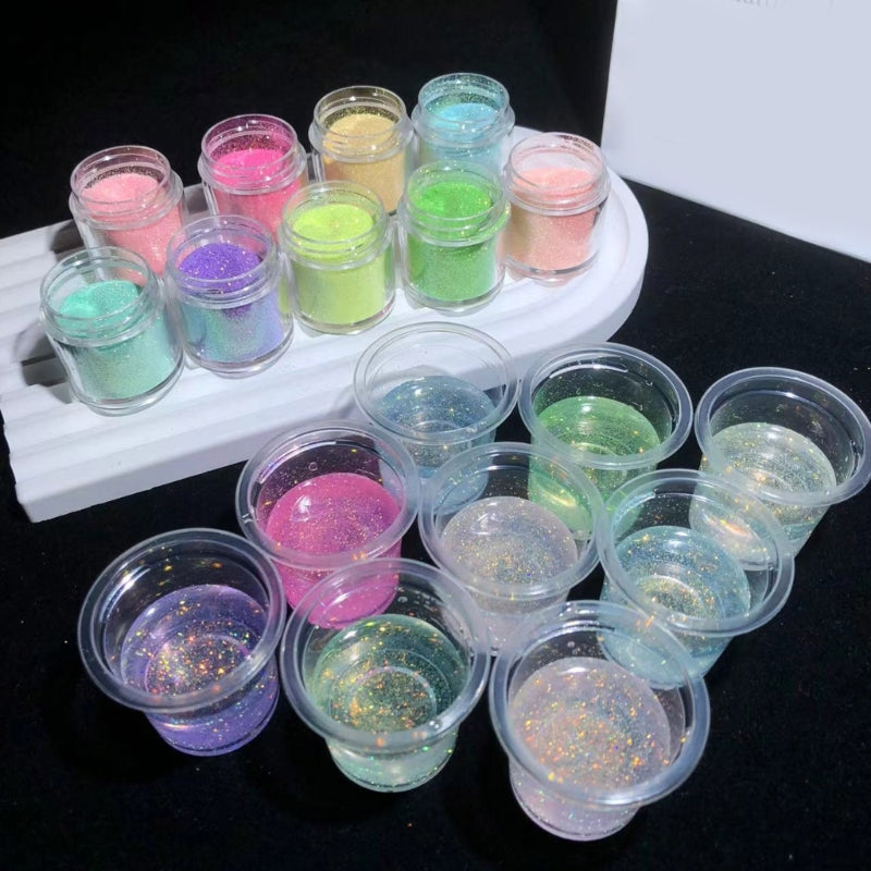 Galaxy Magic Gold Diamand Stone Powder Epoxy Manicure