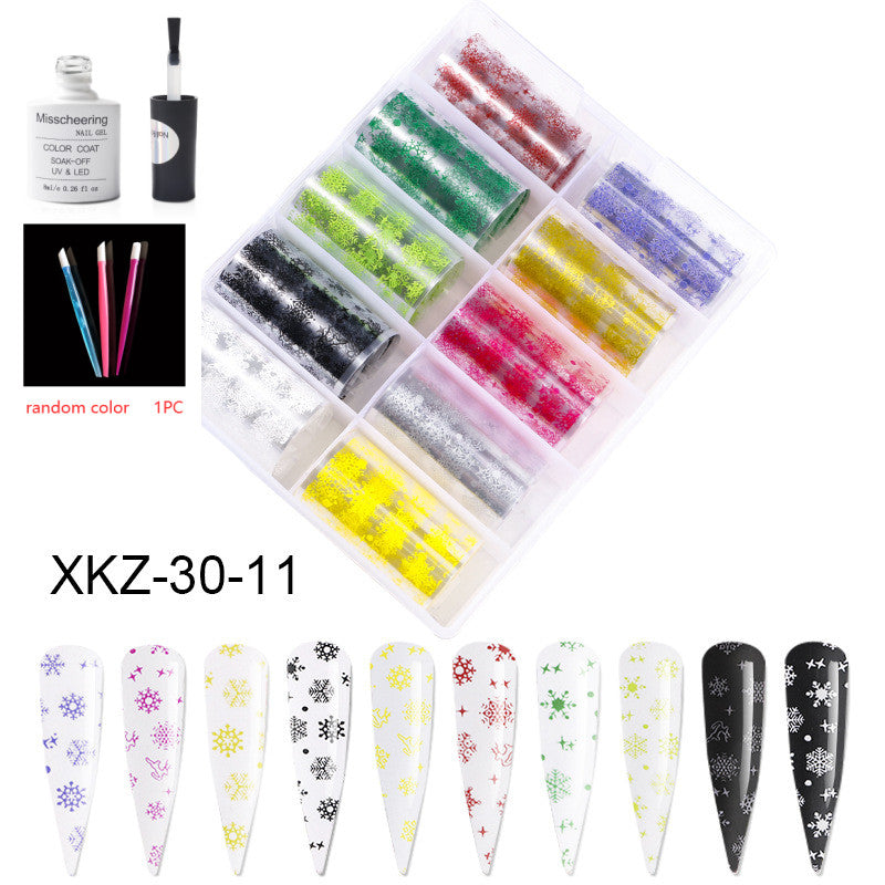 Nail Art Transfer Foils Set Of 12