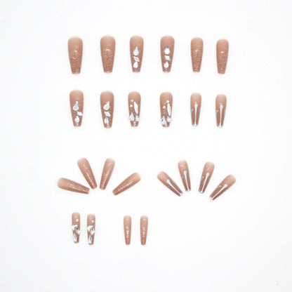 Wearable Diamond Shiny Nail Pieces Removable