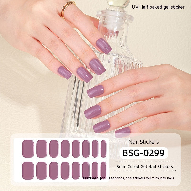 Semi-curing Gel Nail Sticker Gel Beauty