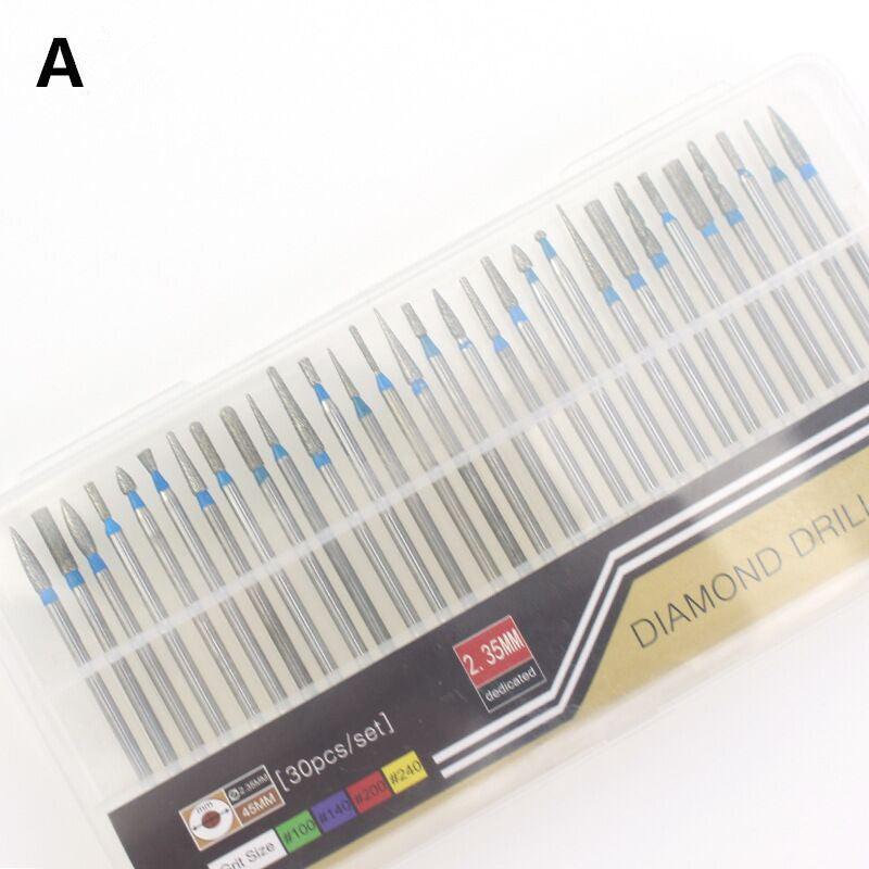 30pcs alloy grinding head diamond polishing tool set