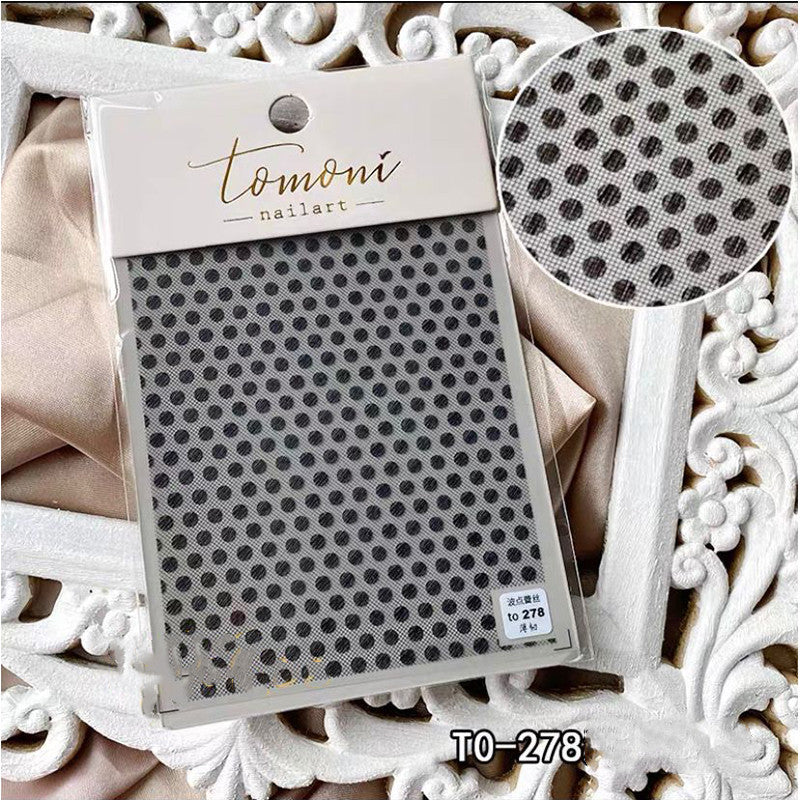 Lace Embossed Sticker Black And White Decal Nail Enhancement