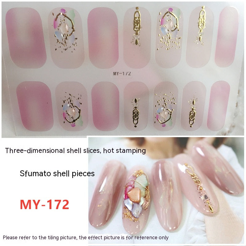 Baking-free Gel Three-dimensional Nail Stickers Full Paste Waterproof And Durable