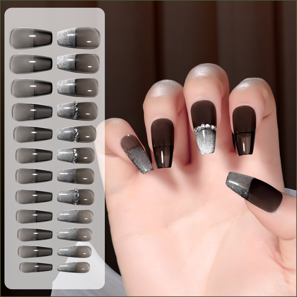 Fake Nail Patches Hand Wearing Art