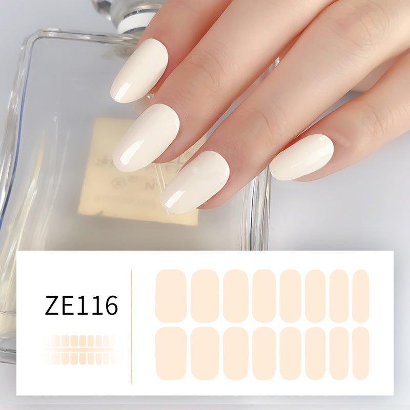 Solid Color Nail Stickers Adhesive For Pregnant Women