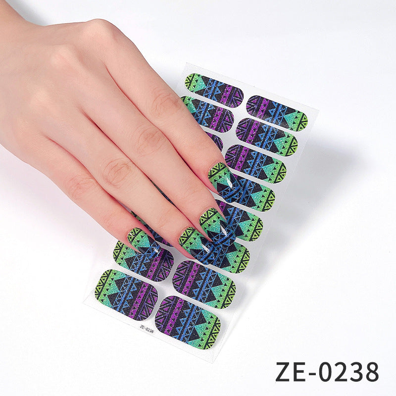 Fashion Christmas Waterproof Manicure Stickers