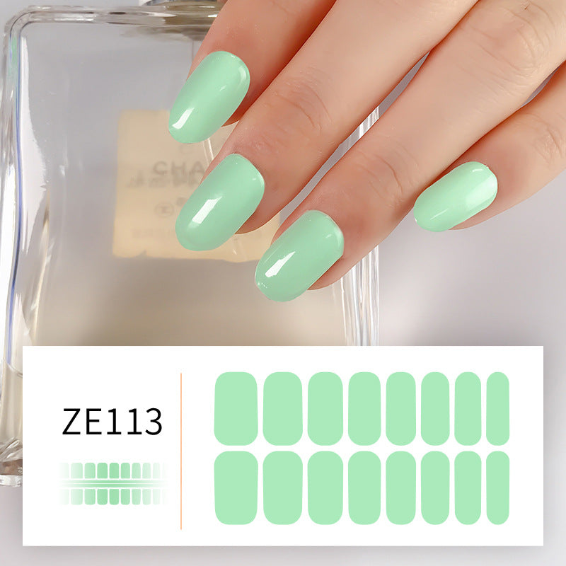 Solid Color Nail Stickers Adhesive For Pregnant Women