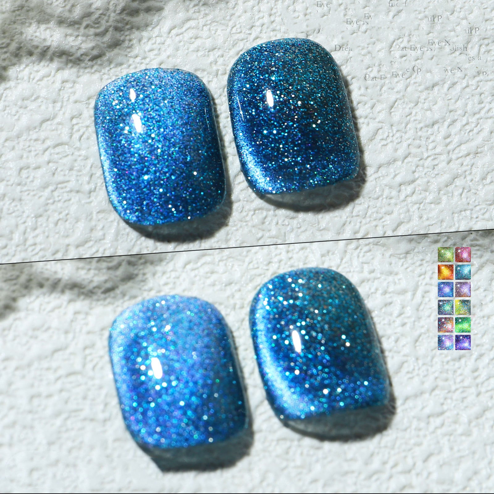 Aurora Mystical Galaxy Cat-Eye Shiny Nail Gel Polish