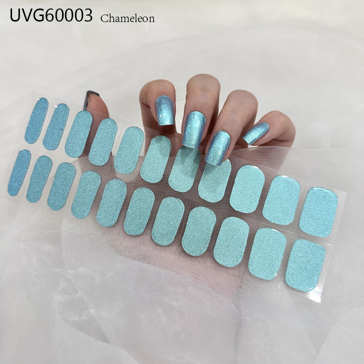 Ice Transparent Nude UV Gel Nail Sticker