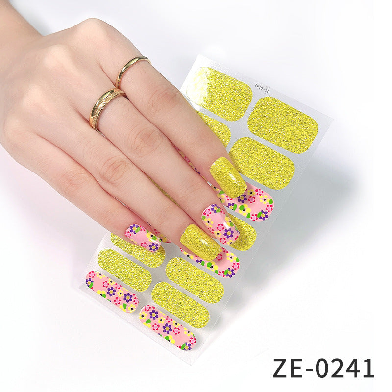 Fashion Christmas Waterproof Manicure Stickers