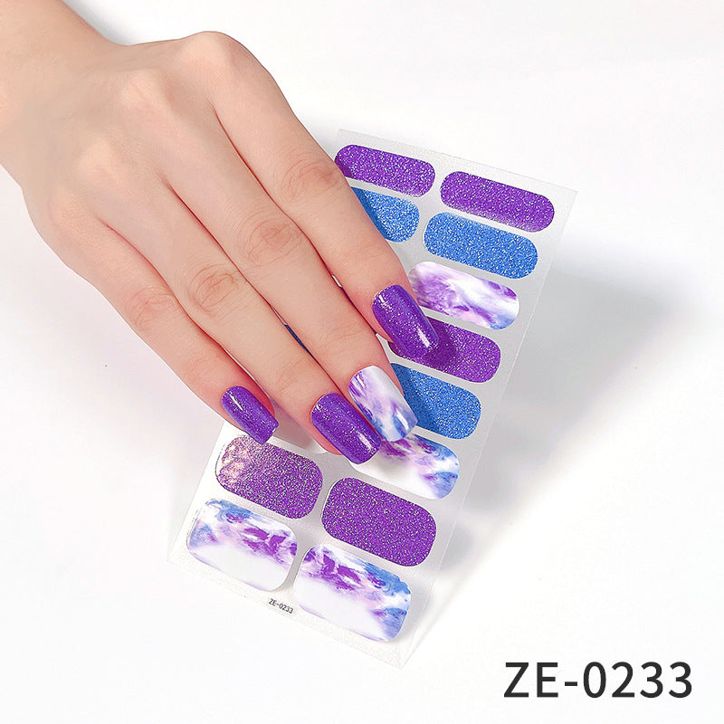 Fashion Christmas Waterproof Manicure Stickers