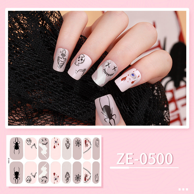 Apply Oil Film Fluorescent Nail Enhancement Sticker Glow At Night