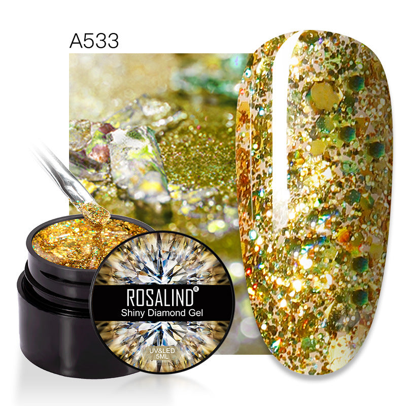 New Flashing Diamond UV Nail Polish Sequins