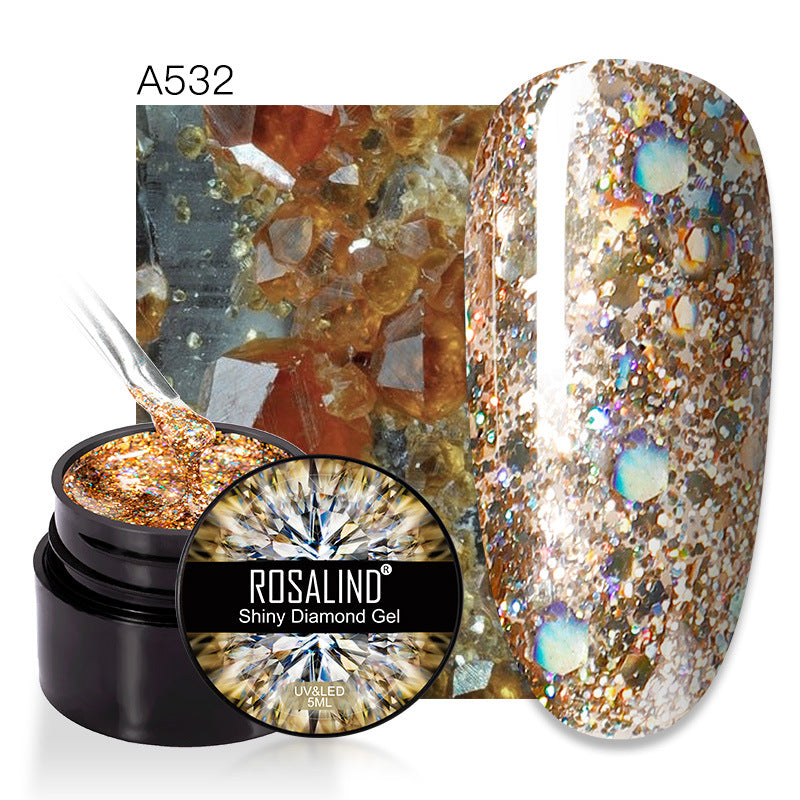 New Flashing Diamond UV Nail Polish Sequins