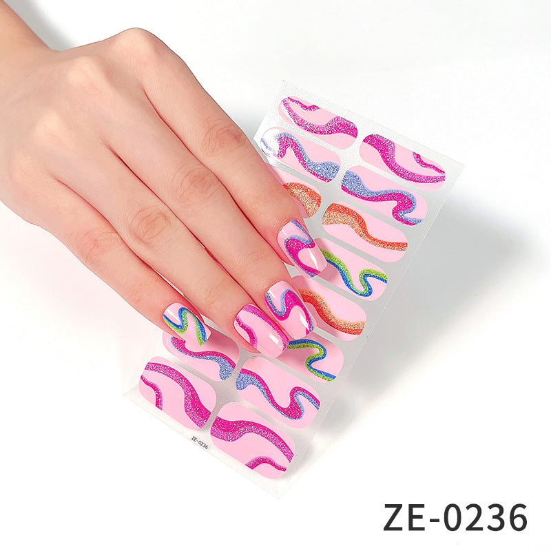 Fashion Christmas Waterproof Manicure Stickers