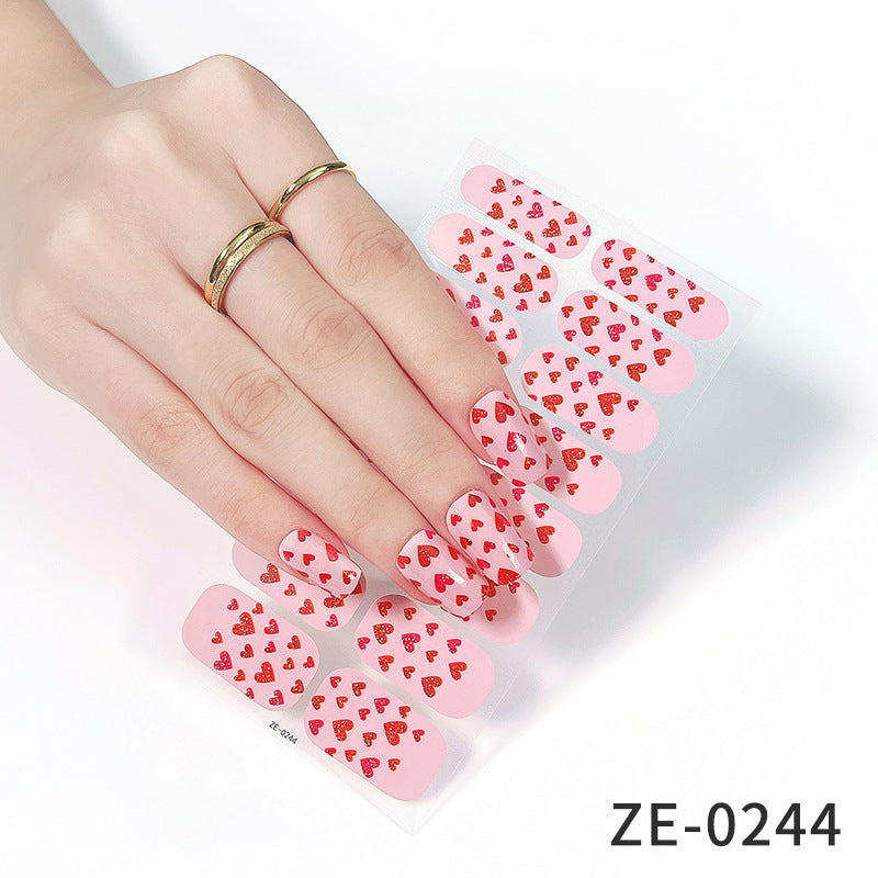 Fashion Christmas Waterproof Manicure Stickers