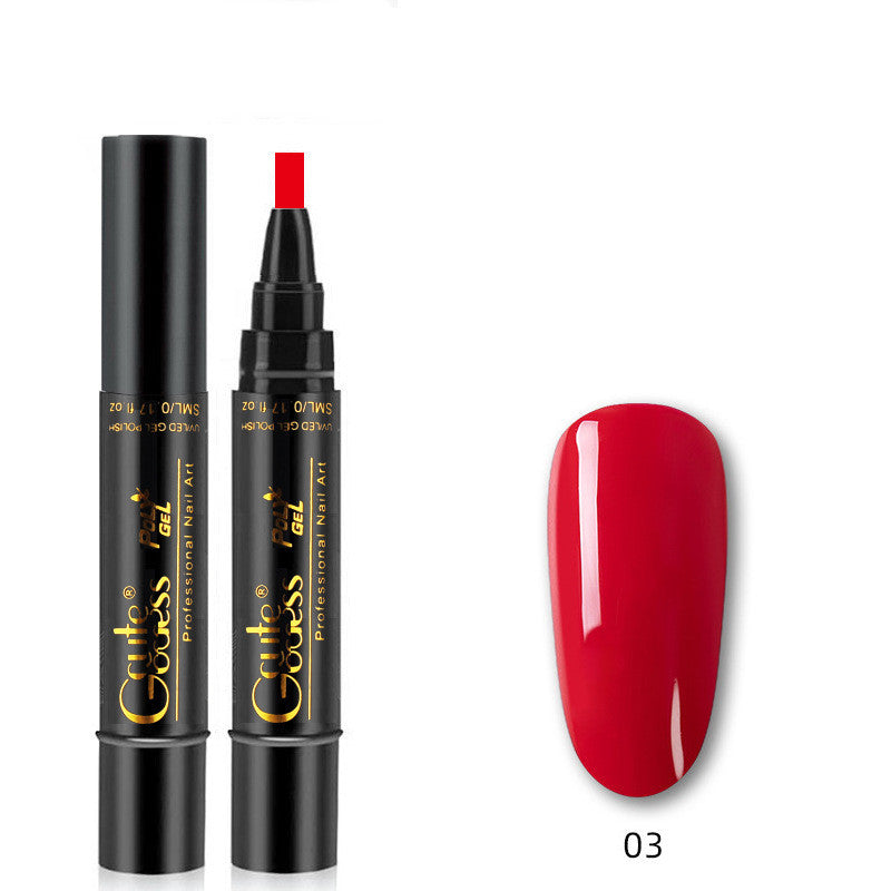 3-in-1 Nail Glue Pen Flash One-step Glue Phototherapy Plastic