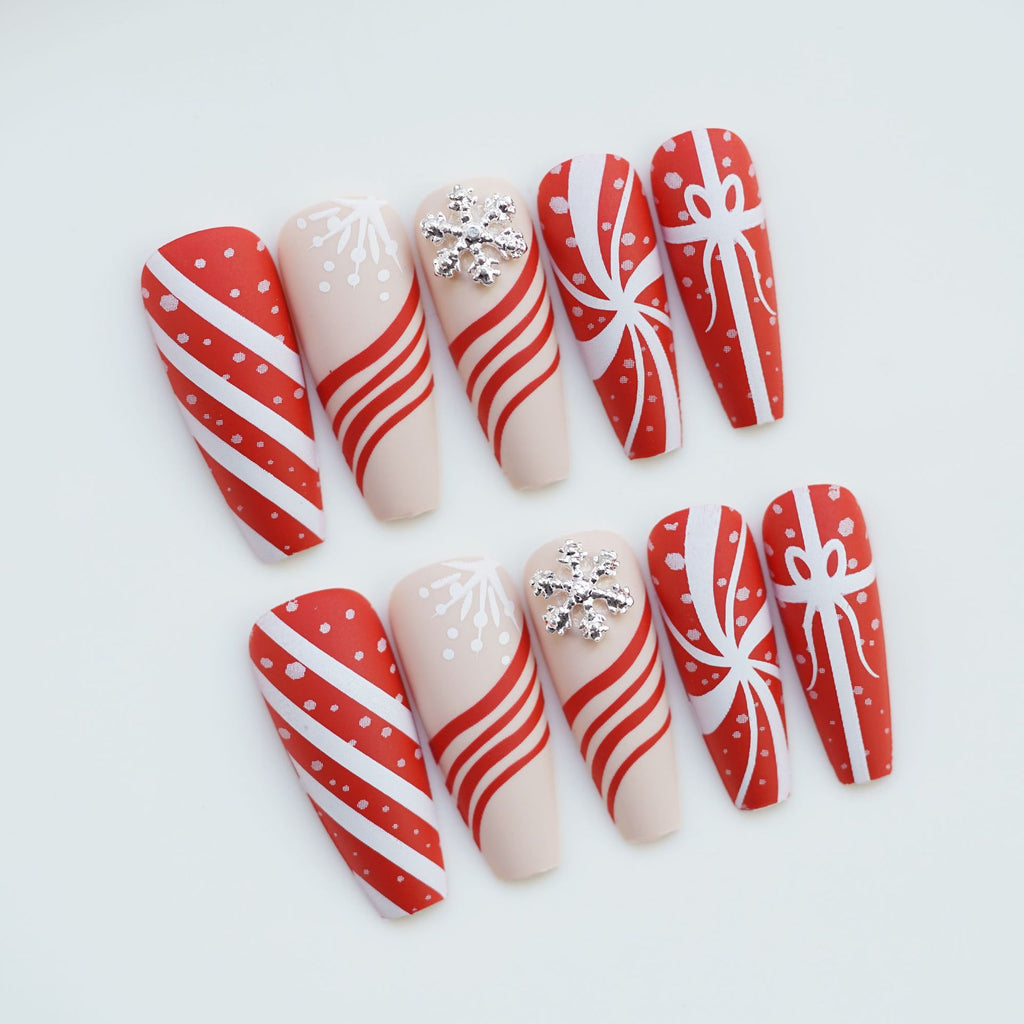 Peach Heart French Wearable Advanced Nail Wearing Nail Plate