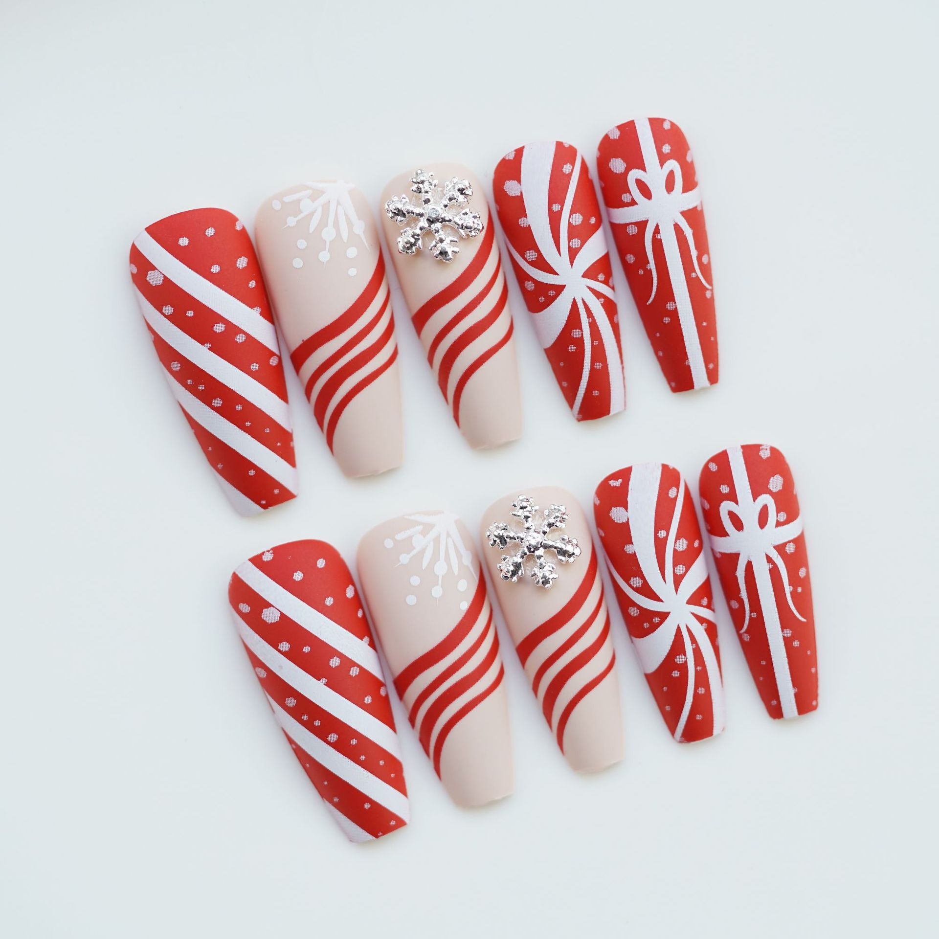 Peach Heart French Wearable Advanced Nail Wearing Nail Plate