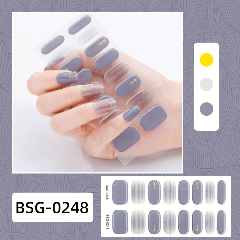 Semi-curing Gel Nail Sticker Gel Beauty