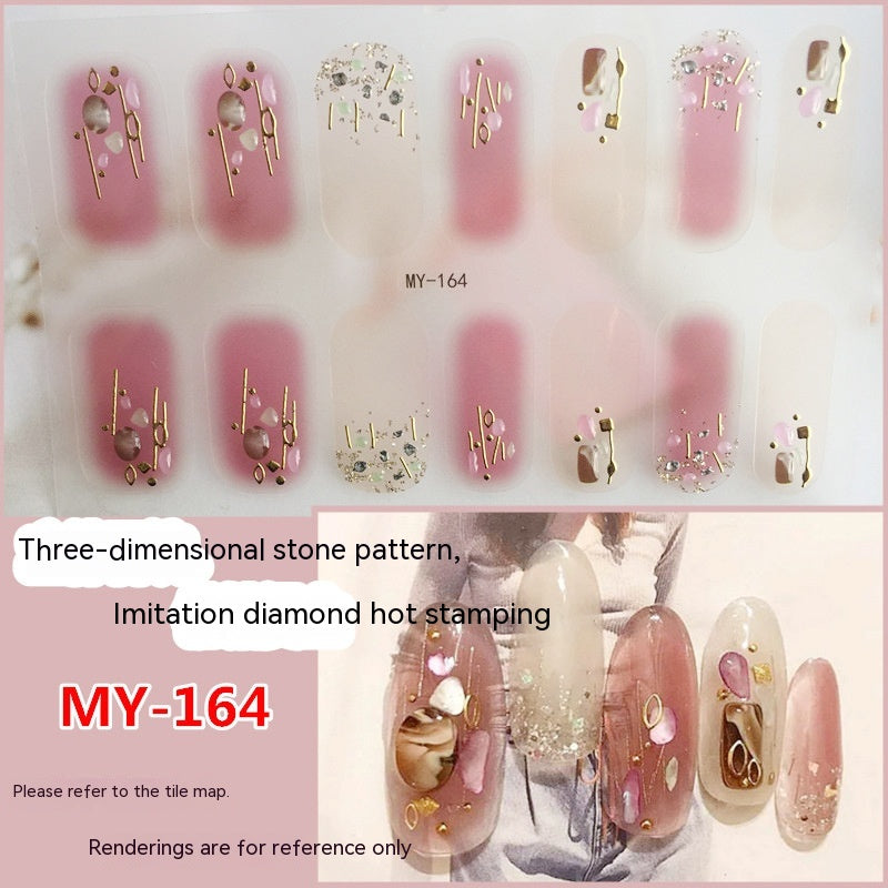 Baking-free Gel Three-dimensional Nail Stickers Full Paste Waterproof And Durable