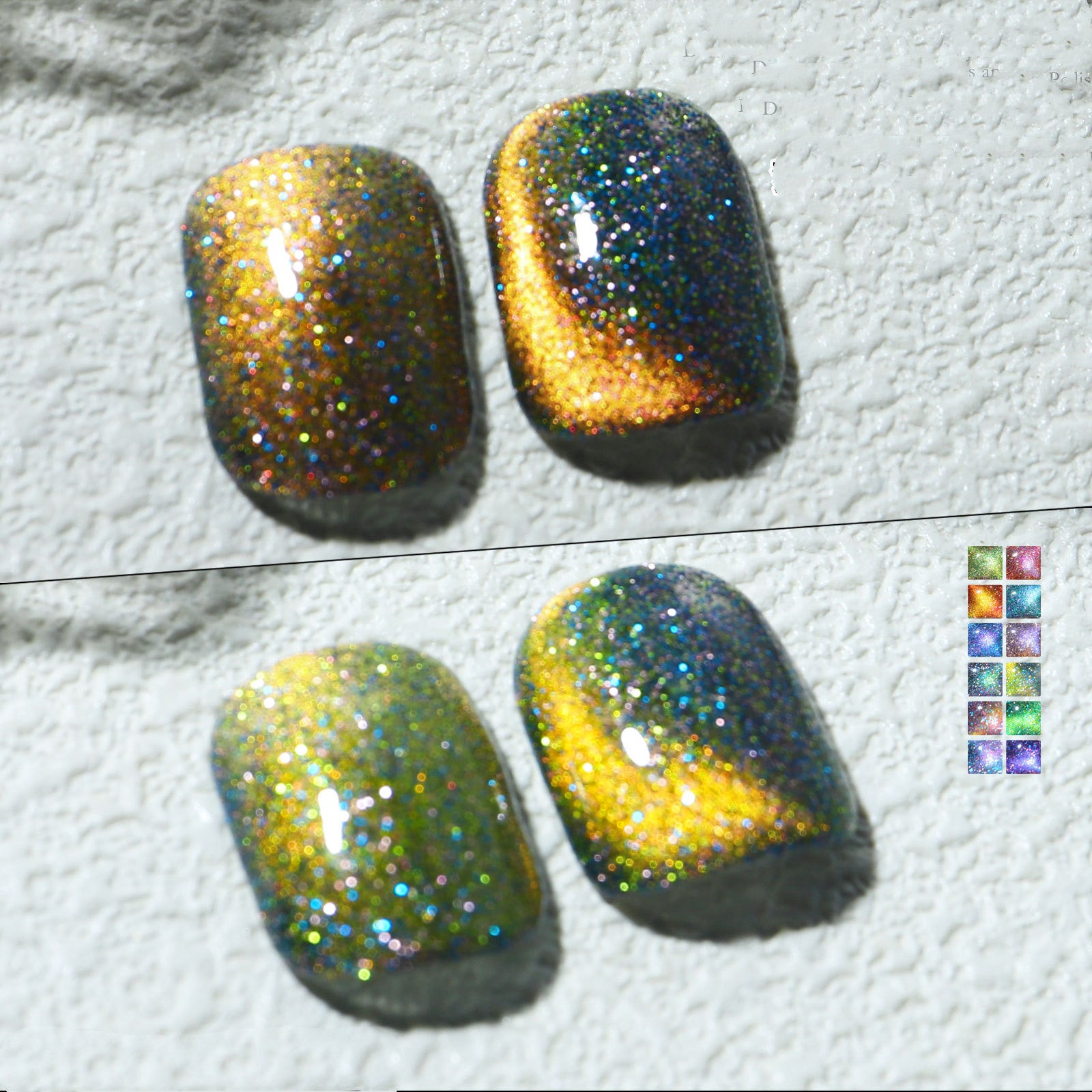Aurora Mystical Galaxy Cat-Eye Shiny Nail Gel Polish