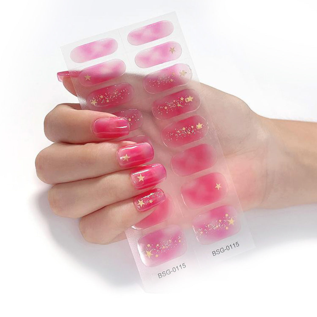 Ice Transparent Phototherapy Nail Gel Patch