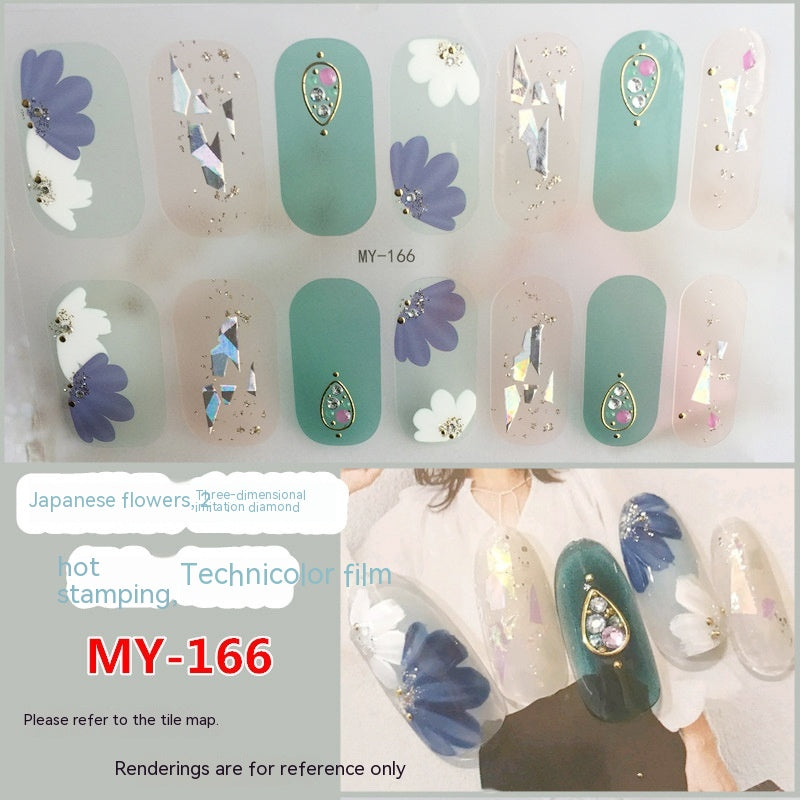 Baking-free Gel Three-dimensional Nail Stickers Full Paste Waterproof And Durable