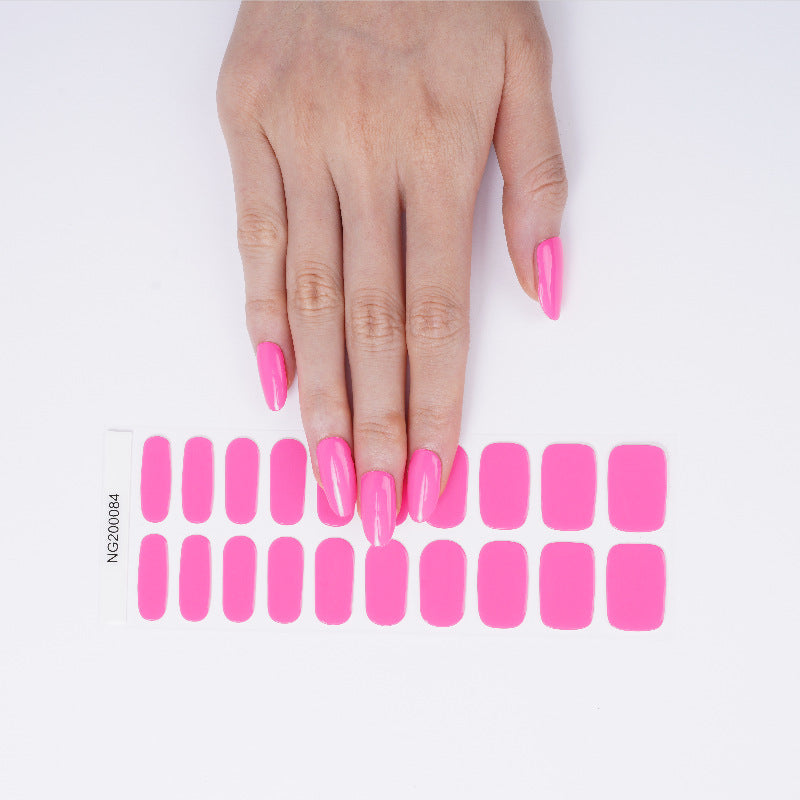 Gel 20 Finger Phototherapy Light UV Polish Half Baked Nail Stickers