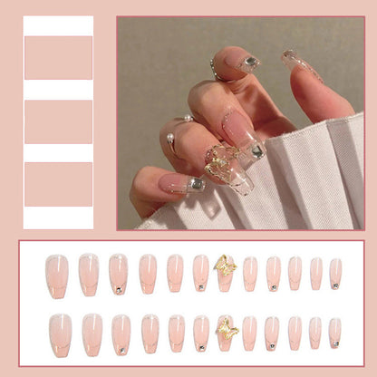 Removable 24 Pieces Of Fake Nail Patches