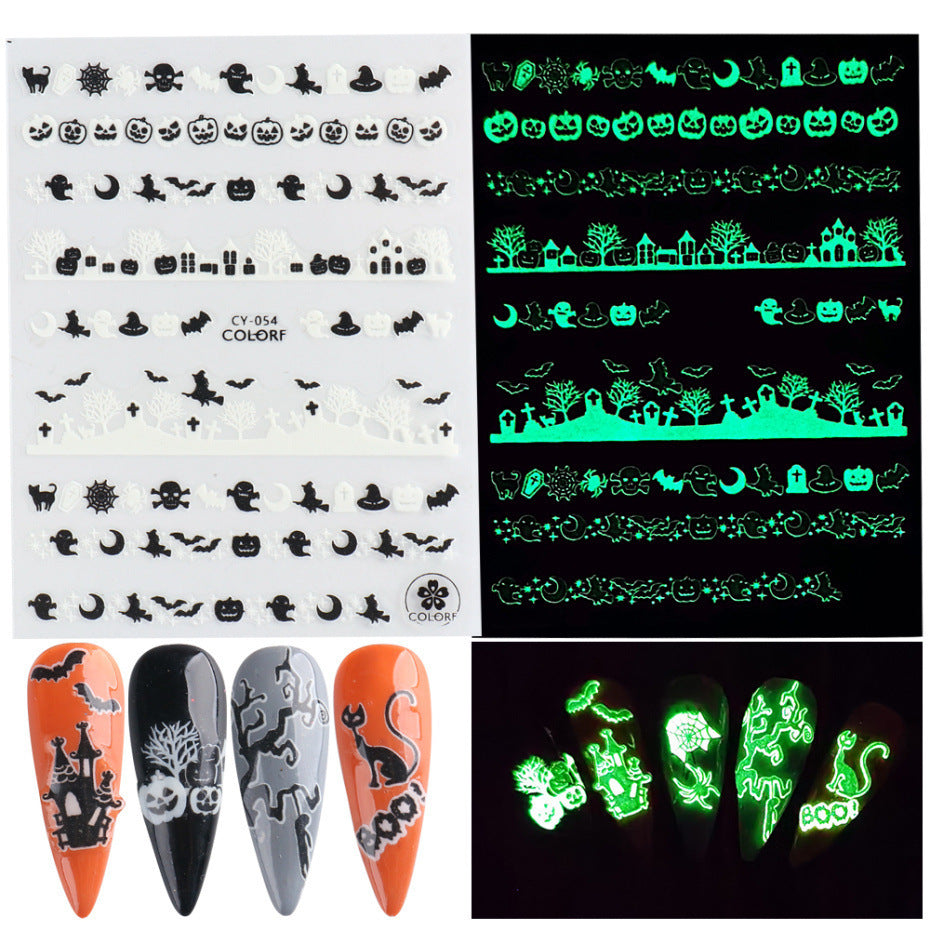 Glow-in-the-dark Nail Nail Adhesive Sticker