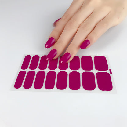 Solid Color Nail Stickers Adhesive For Pregnant Women