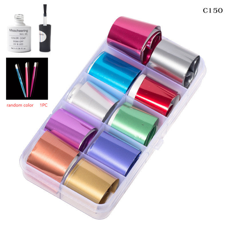 Nail Art Transfer Foils Set Of 12