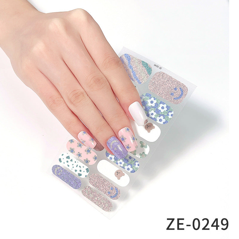 Fashion Christmas Waterproof Manicure Stickers