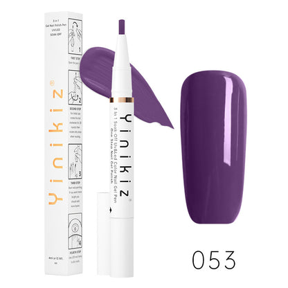 One-Step Glue Lazy Pen White Three-in-one UV Polish Convenient And Fast Beginner Manicure