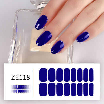 Solid Color Nail Stickers Adhesive For Pregnant Women