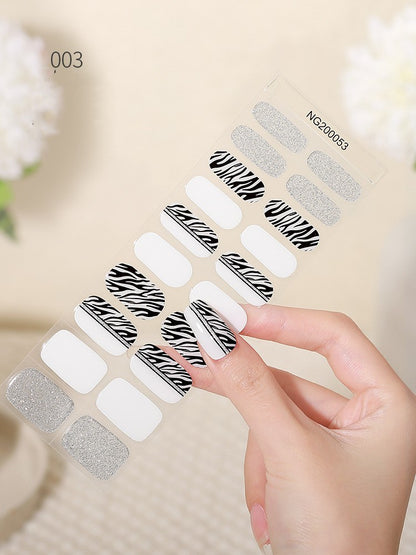 Nail Stickers Gel UV Polish Finished Wearable Phototherapy 3d Nail Patch Detachable