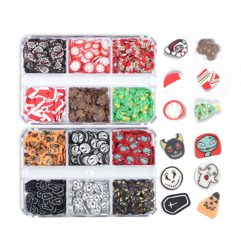 6x grid Boxed Holiday Polymer Ornament