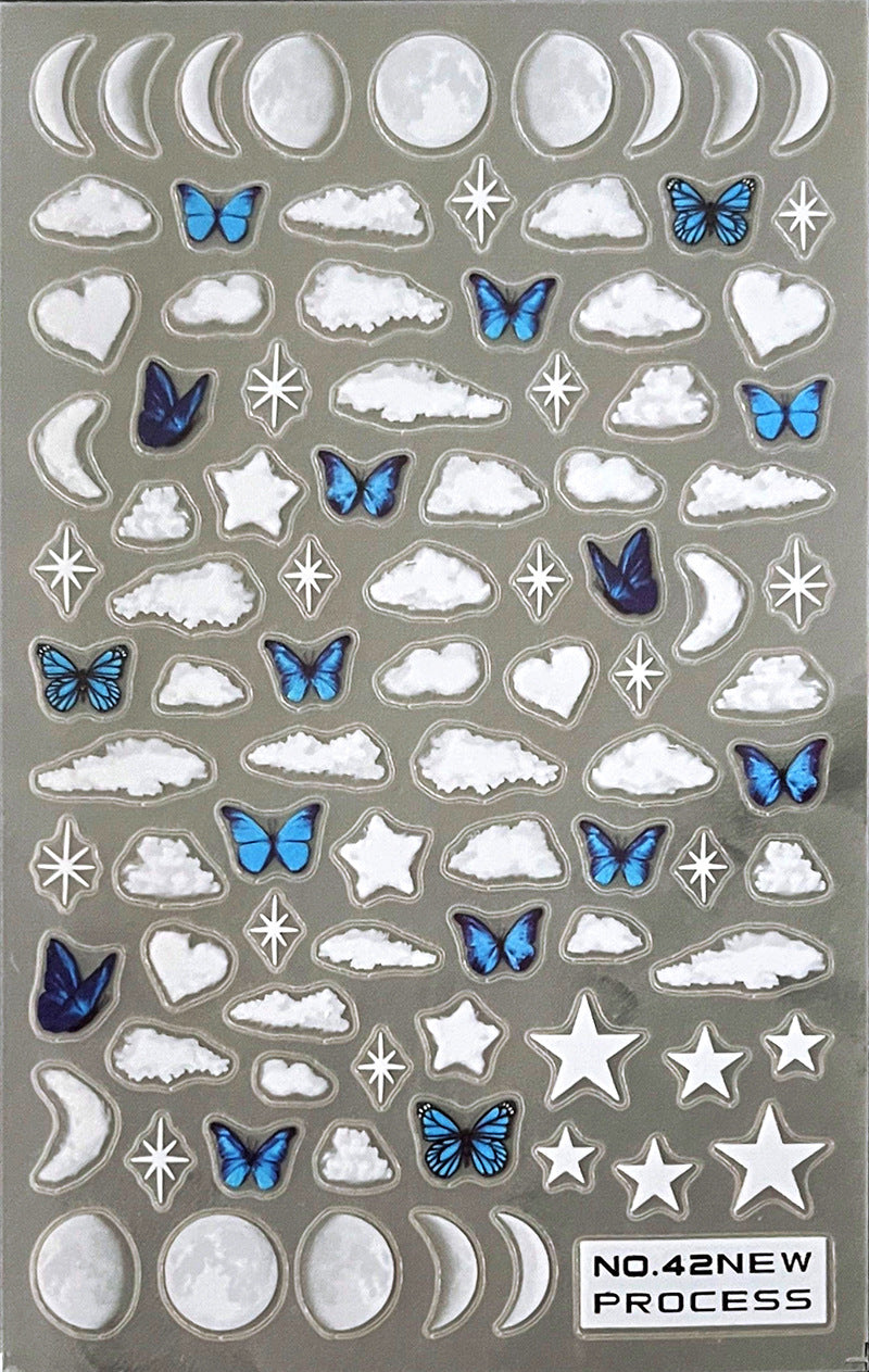 New Craft Thin Tough Frosted Nail Sticker