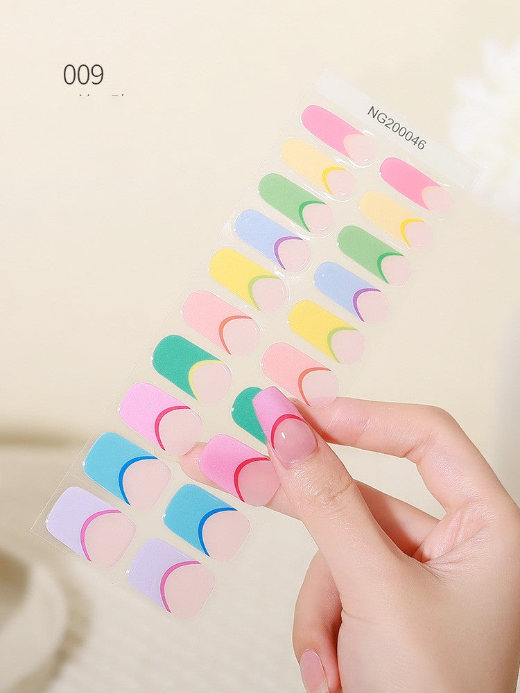 Nail Stickers Gel UV Polish Finished Wearable Phototherapy 3d Nail Patch Detachable