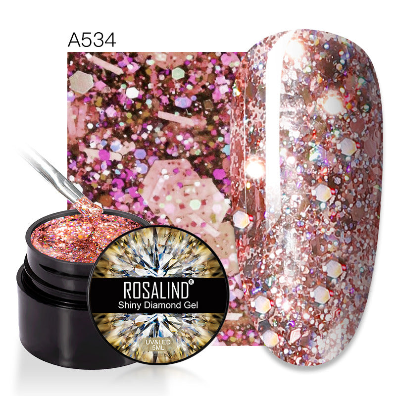 New Flashing Diamond UV Nail Polish Sequins