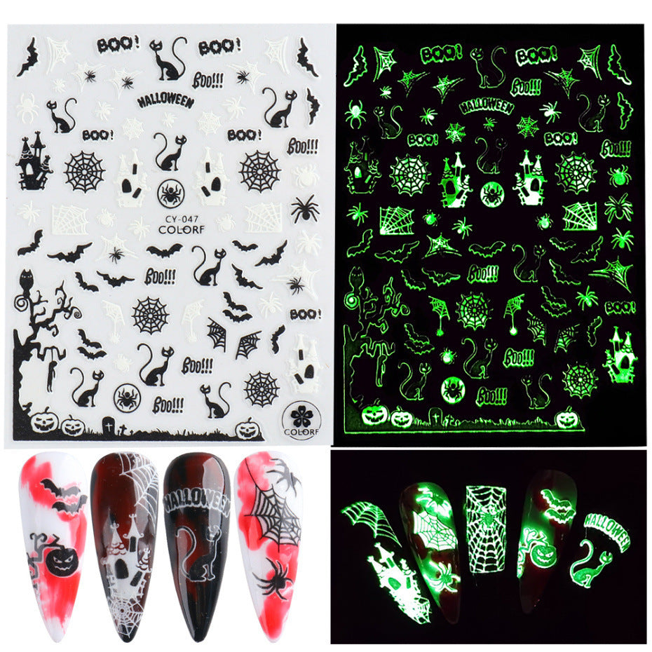 Glow-in-the-dark Nail Nail Adhesive Sticker