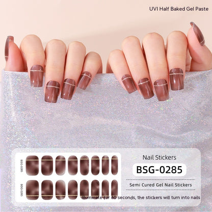 Semi-curing Gel Nail Sticker Gel Beauty